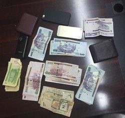 ضبط مبالغ مجهولة بحوزة مقيمين