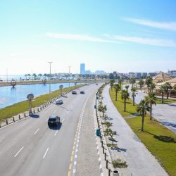 بلدية الخفجي تُزيين ممشى الواجهة البحرية ومدخل المحافظة للجهة الغربية