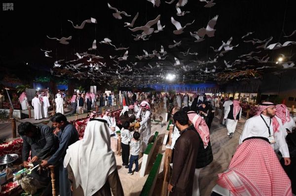 أهالي محافظة رجال ألمع يشيعون شهيد الواجب الرقيب الزيادي