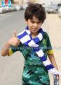 “طفل ” نصراوي يقضي على التعصب بملابسه ( صورة )