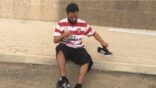بالصور.. المريسل بزي”سيدني” يبدأ مسيرة من الرياض إلى الأحساء سيراً على الأقدام