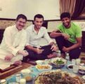 صورة .. السومة يلبي دعوة ندا على وجبة الإفطار