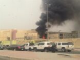 بالصور.. مدني العاصمة المقدسة يباشر حريقاً في محطة كهرباء الشرائع