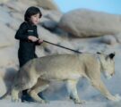 بالفيديو والصور.. نجل الشاعر زياد بن نحيت يتعرض لهجوم من أسد