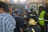 بالصور.. “مدني مكة” يخلي 200 نزيل بسبب حريق في فندق بحي المسفلة