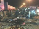 وفاة مواطن وزوجته بعد اصطدامهم بشاحنة ببارق