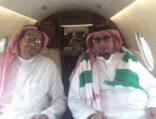 الزويهري عبر طائرة خاصة الى القصيم لحضور مبارة الاهلي ( صورة )