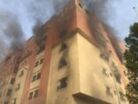 بالفيديو والصور.. وفاة شخصين وإصابة 105 في حريق بأحد أبراج شركة “أرامكو” في الخبر