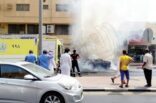 بالفيديو.. احتراق سيارة في الدمام