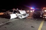 حادث مُروِّع يحتجز شخصين بالباحة