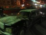 حراس أمن مستشفى بتبوك ينقذون طفلاً داخل سيارة تحترق