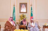 سمو ولي ولي العهد يلتقي رئيس جمهورية القمر المتحدة ويستعرضان أوجه التعاون الثنائي