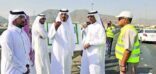 افتتاح جسر الخدمة لطريق الصديق أمام الحركة المرورية