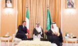 خادم الحرمين الشريفين يستقبل رئيس وزراء ايطاليا