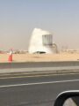 انكسار احد انابيب نقل المياة لمدينة الرياض