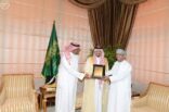 فيصل بن خالد يستقبل رئيس الاتحاد الخليجي للاعلام الرياضي