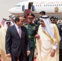 خادم الحرمين الشريفين يستقبل الرئيس المصري