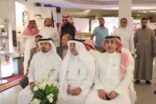 رئيس قسم الإعلام بام القرى يفتتح معرض زوايا إعلامية