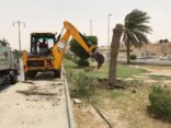 بلدية بقيق تستنفر لمعالجة الأضرار الناتجة عن الغبار
