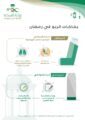 إنفوجرافي توعوي للتعامل مع بخاخات الربو برمضان