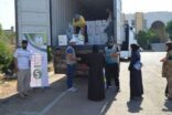 الحملة السعودية توزع 3509 سلة رمضانية على  أسر اللاجئين السوريين