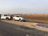 حادث مروري على كورنيش مدينة البحيرات