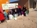 الحملة السعودية تستمر بتوفير المياة النقية للشرب للأشقاء السوريين