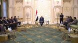 هادي يستقبل رئيس اللجنة الوطنية للتحقيق في ادعاءات انتهاكات حقوق الإنسان
