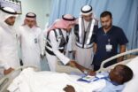 نائب مطوفي الدول العربية يزور 25 حاجاً  بمستشفى الششة