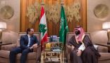 ولي العهد ورئيس الوزراء اللبناني يستعرضان العلاقات الثنائية