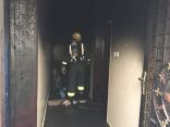 انقاذ طفل عمره سنتان محتجز بحريق منزل بالقريات
