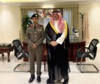 محافظ الجبيل يستقبل مدير شرطة المحافظة بمناسبة ترقيته