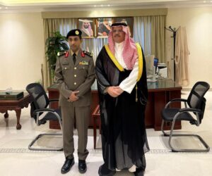 محافظ الجبيل يستقبل مدير شرطة المحافظة بمناسبة ترقيته