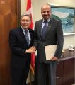 سفير المملكة لدى كندا يلتقي وزير التجارة الدولية الكندي