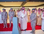 ولي العهد‬⁩ يضع حجر الأساس لمشروع إنشاء ⁧‫مركزالحرب الجوي‬⁩