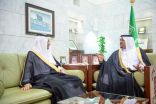 الأمير محمد بن عبدالرحمن يستقبل مدير فرع وزارة النقل بمنطقة الرياض