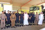 محافظ الحُرّث يقوم بزيارة تفقدية لمقر  إدارة الدفاع المدني بالمحافظة