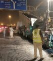 بدء إصلاح الطريق المنحدر الرامب المتفرع من طريق الملك فهد والمؤدي إلى طريق أبوحدرية
