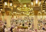 أكثر من نصف مليون مصل يشهدون ختم القرآن الكريم في المسجد النبوي