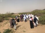 موقع الأخدود الأثري وجهة للزوار في إجازة العيد السعيد
