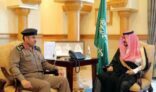 سمو نائب أمير منطقة مكة المكرمة يستقبل اللواء المنتشري