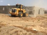 لجنة التعديات بمحافظة الوجه تزيل 8818 متراً مربعاً من الأراضي المعتدى عليها