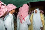 أمير منطقة الرياض بالنيابة ينقل تعازي القيادة لأسرة الشهيد الغامدي