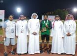 العداء علي الماس يحقق ذهبية سباق 100 في بطولة غرب آسيا للناشئين