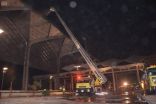 مدني جدة يباشر حريقاً نشب في سقف محطة قطار الحرمين بجدة