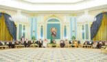 خادم الحرمين الشريفين يستقبل الأمراء ومفتي المملكة والعلماء