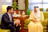 سمو أمير الرياض يستقبل سفير جهمورية جورجيا لدى المملكة