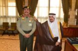 سمو أمير الرياض يقلد اللواء الهباس رتبته الجديدة