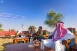 استعراض جوي لفريق الصقور السعودية بمحافظة المذنب