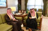 سمو أمير الرياض يستقبل مدير التحريات الإدارية بالمنطقة المعين حديثًا